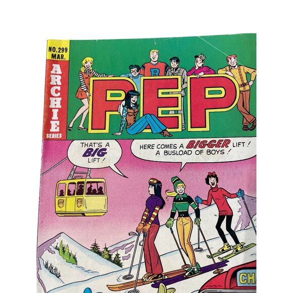 Pep Comic 299 March 1975 Archie Series Vibrant Vintage Issue Bagged Boarded - Picture 2 of 6